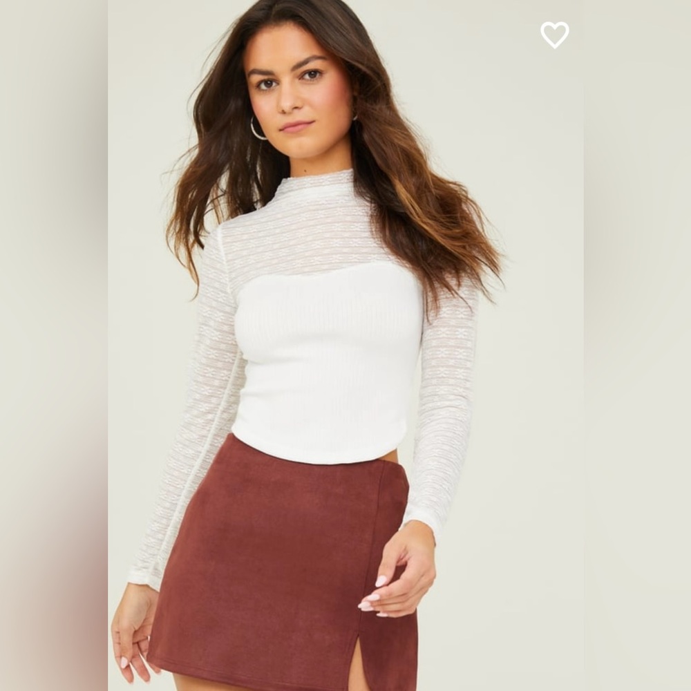 Altar'd State White Long Sleeve Top